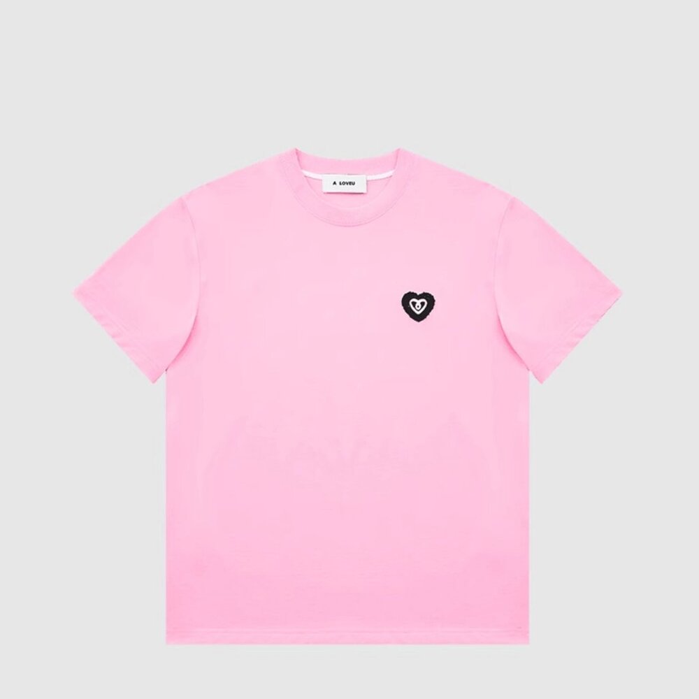 A Loveu Pink Simple Love Heart T-Shirt